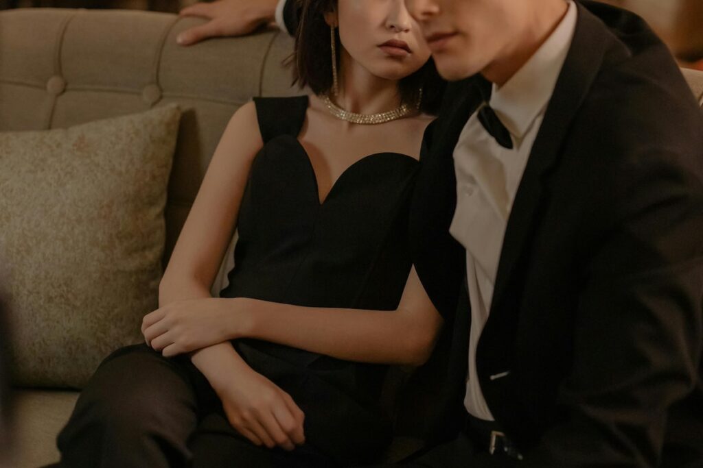 male escort and customer on date